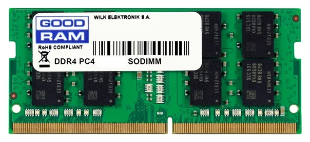 картинка Оперативная память для ноутбука 16GB DDR4 2666Mhz GOODRAM PC4-21300 SO-DIMM 1.2V GR2666S464L19/16G от магазина itmag.kz