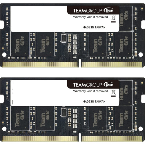 картинка Оперативная память для ноутбука 16GB Kit (2x8GB) DDR4 2666Mhz Team Group ELITE PC4-21300 CL19 SO-DIMM TED416G2666C19DC-S01 от магазина itmag.kz