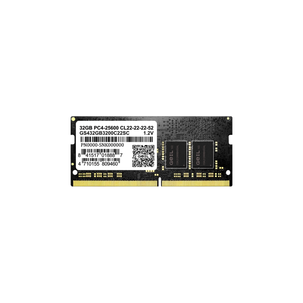 картинка Оперативная память для ноутбука 32Gb DDR4 2666MHz GEIL SO-DIMM 19-19-19-43 GS432GB2666C19SC от магазина itmag.kz