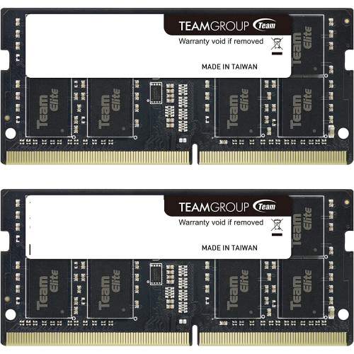 картинка Оперативная память для ноутбука 16GB Kit (2x8GB) DDR4 3200Mhz Team Group ELITE PC4-25600 CL22 SO-DIMM TED416G3200C22DC-S01 от магазина itmag.kz