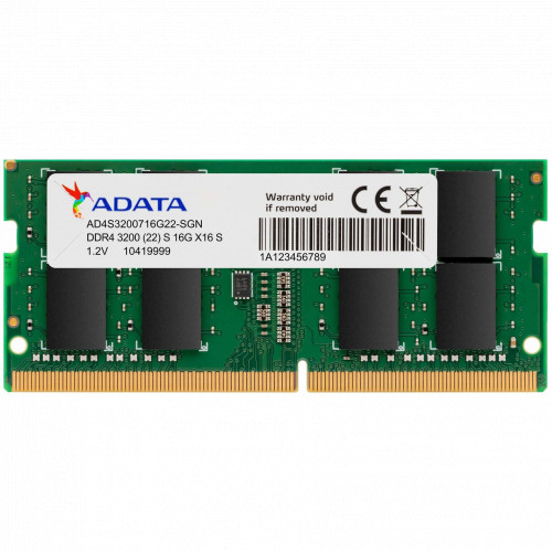 картинка Оперативная память для ноутбука ADATA 8Gb/3200MHz DDR4 SO-DIMM AD4S32008G22-SGN от магазина itmag.kz