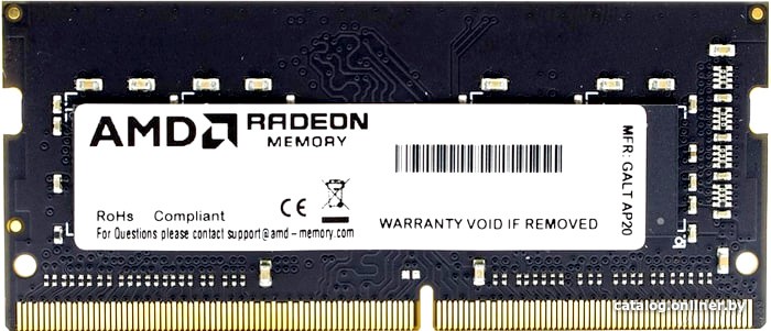картинка Оперативная память для ноутбука AMD Radeon 8GB AMD Radeon™ DDR4 3200 SO-DIMM R9 (R948G3206S2S-UO) от магазина itmag.kz