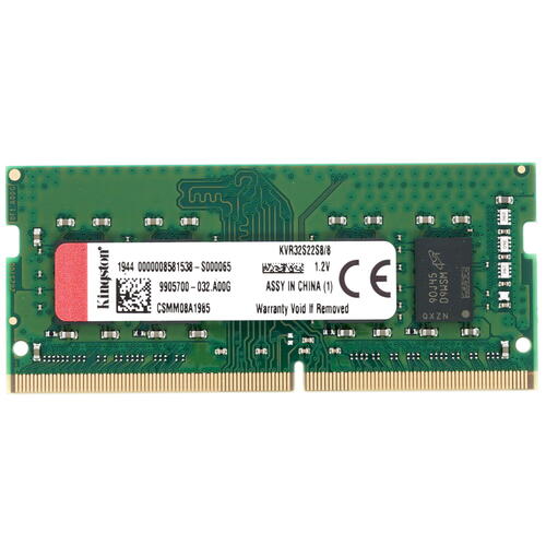 картинка Оперативная память Kingston 8Gb/3200MHz DDR4 SODIMM, CL22, KVR32S22S8/8 от магазина itmag.kz