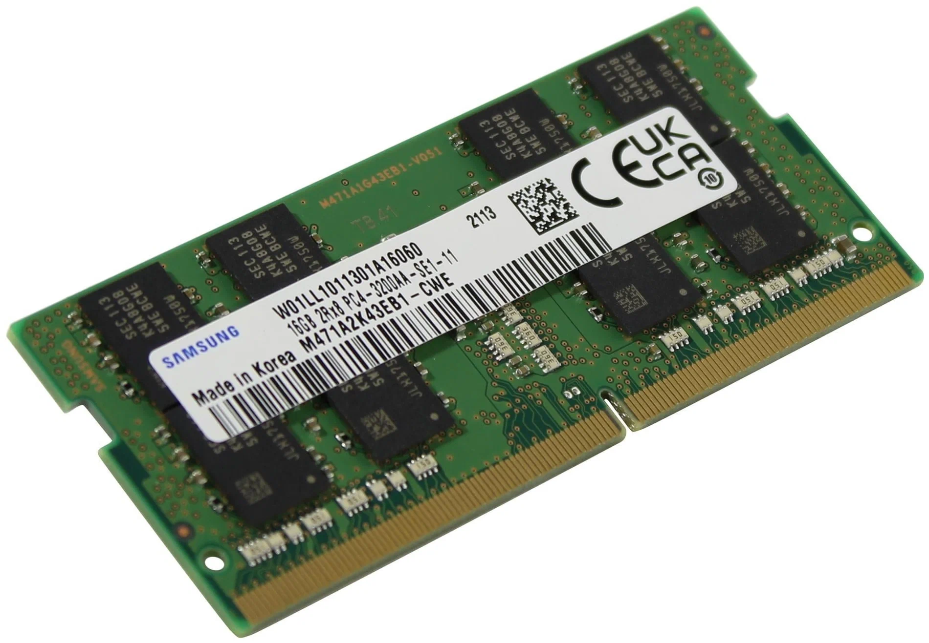 картинка Оперативная память SO-DIMM 16GB DDR4 PC25600/3200Mhz Samsung M471A2K43EB1-CWE OEM от магазина itmag.kz