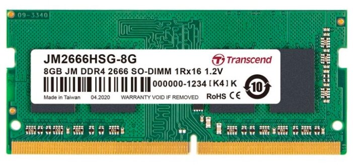 картинка Оперативная память для ноутбука DDR4 Notebook Transcend  JM2666HSG-8G от магазина itmag.kz
