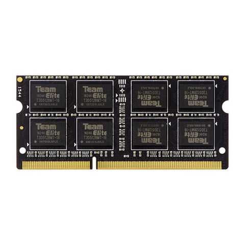 картинка Оперативная память для ноутбука  4GB DDR3 1333Mhz Team Group ELITE PC3-10600 CL9 SO-DIMM TED34G1333C9-S01 от магазина itmag.kz