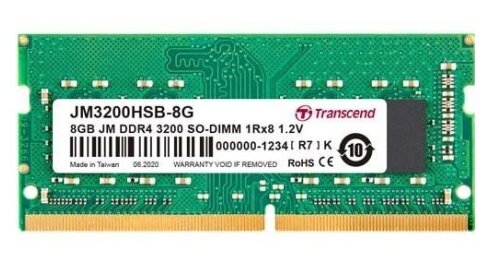 картинка Оперативная память для ноутбука DDR4 Notebook Transcend  JM3200HSB-8G от магазина itmag.kz