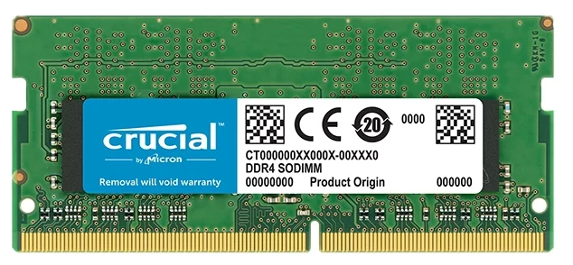 картинка Оперативная память для ноутбука  8GB DDR4 2666 MHz Crucial PC4-21300 CL19 SO-DIMM1.2V CT8G4SFRA266 от магазина itmag.kz