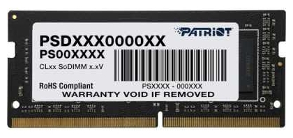 картинка Оперативная память SODIMM DDR4 PC-25600 (3200 MHz) 32Gb PATRIOT (память для ноутбуков) <2x8, 1.2V> от магазина itmag.kz