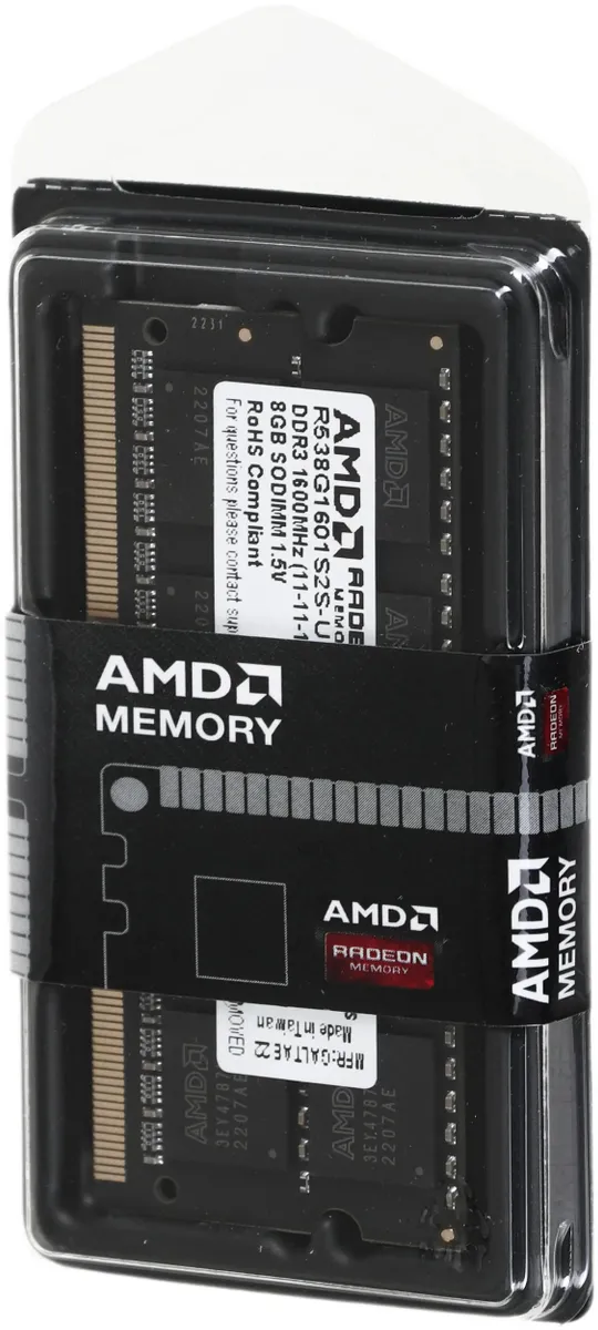 Оперативная память для ноутбука 8Gb DDR3 1600MHz (R538G1601S2S-U) фото