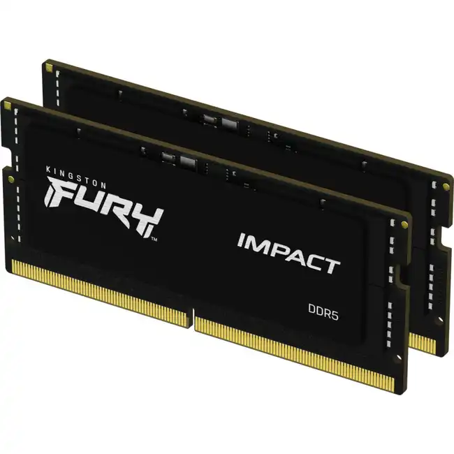 Оперативная память для ноутбука Kingston Fury Impact, DDR5 32 GB kit (2х16GB) (KF560S38IBK2-32) фото