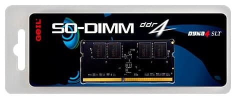 картинка Оперативная память для ноутбука 16Gb DDR4 2400MHz GEIL PC4-19200 SO-DIMM 17-17-17-39 GS416GB2400C17SC Retail Pack от магазина itmag.kz
