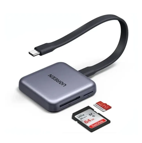 Картридер Ugreen CM898  USB-C Magnetic Card Reader (SD+TF+PD3.0) (65095) фото