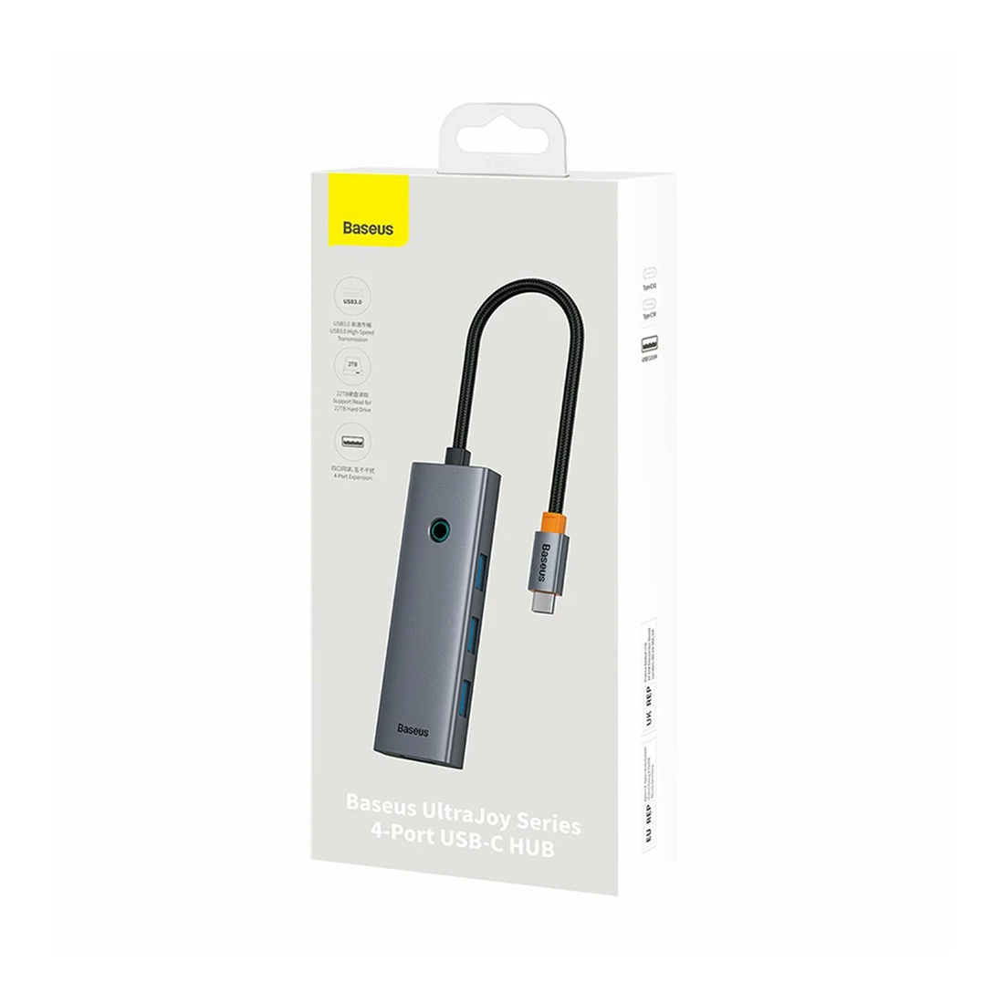 Концентратор Baseus UltraJoy Series 4-Port Space Grey (B0005280B811-12) фото