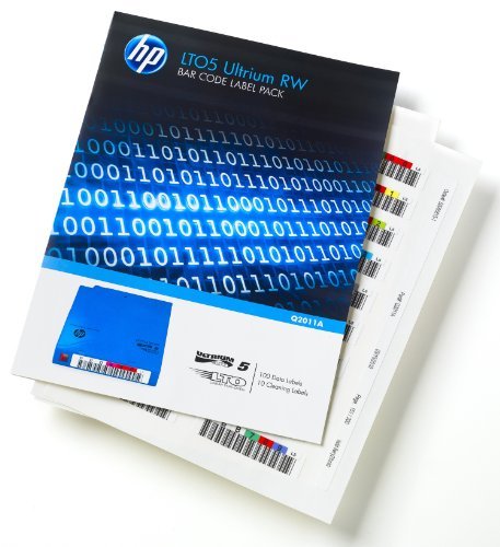 картинка Комплект этикеток со штрихкодом для картриджейQ2011A HP LTO5 Ultrium RW Bar Code Label Pack от магазина itmag.kz