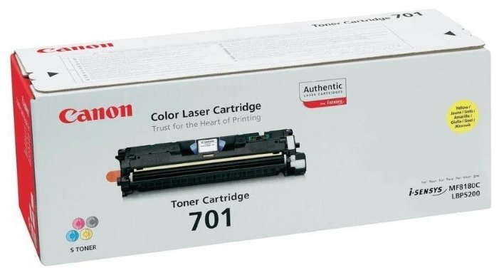 картинка Тонер Canon CARTRIDGE 701 YELLOW/LBP5200 от магазина itmag.kz