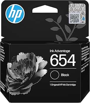 Картридж HP 654 Black Original Ink Advantage Cartridge (7FP39UE) фото