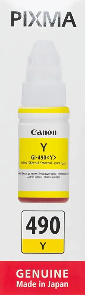 картинка Чернила Canon GI-490Y  Yellow for G1400/2400/3400 70.0ml от магазина itmag.kz