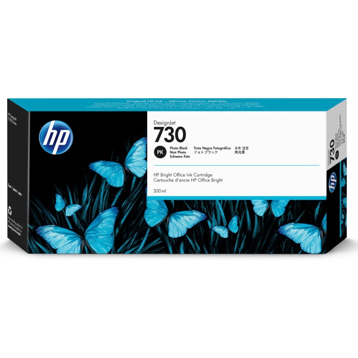 картинка Струйный картридж HP 730 для HP DesignJet, 300 мл, черный фото (P2V73A) от магазина itmag.kz