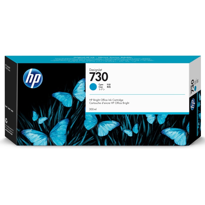 картинка Струйный картридж HP 730 для HP DesignJet, 300 мл, голубой (P2V68A) от магазина itmag.kz