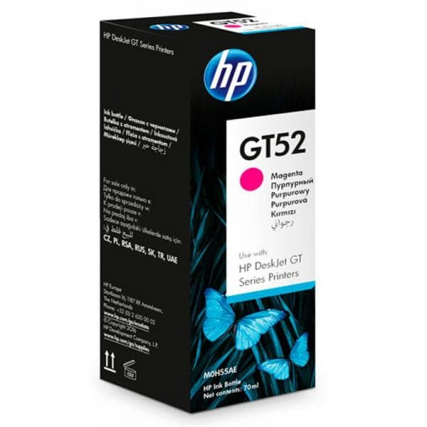 картинка Водорастворимые чернила для принтера HP GT52 Magenta (M0H55AE) от магазина itmag.kz