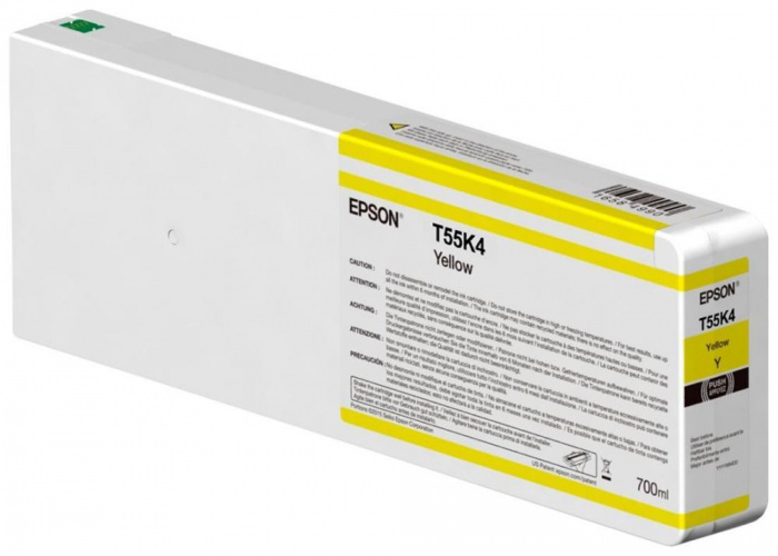 картинка Картридж с желтыми чернилами Epson C13T55K400 UltraChrome HDX/HD 700ml от магазина itmag.kz