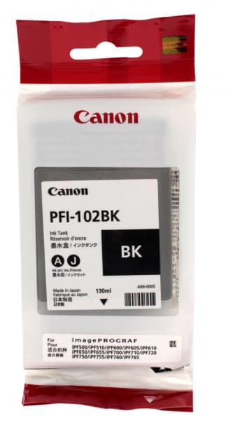 картинка Картридж Canon PFI102B BLACK IPF5/6/700 от магазина itmag.kz