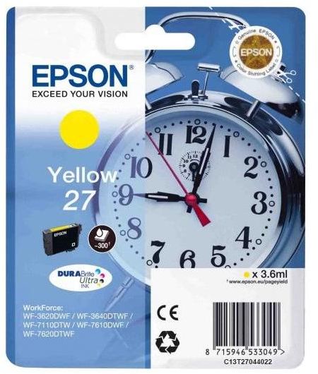 картинка Картридж Epson C13T27044022 для WF-7110/7610/7620 жёлтый от магазина itmag.kz
