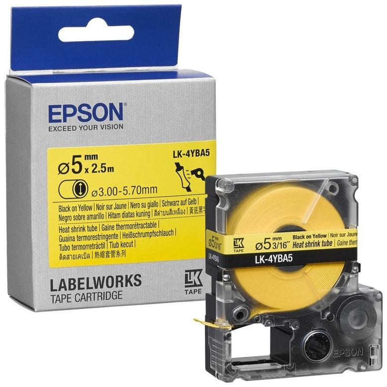 картинка Лента Epson C53S654906 Tape - LK4YBA5 HST Blk/Yell d5/2,5 от магазина itmag.kz