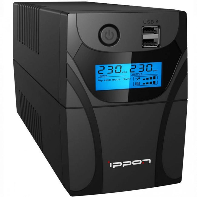 картинка Источник бесперебойного питания UPS Ippon Back Power Pro II Euro 650, 650VA, 360W от магазина itmag.kz