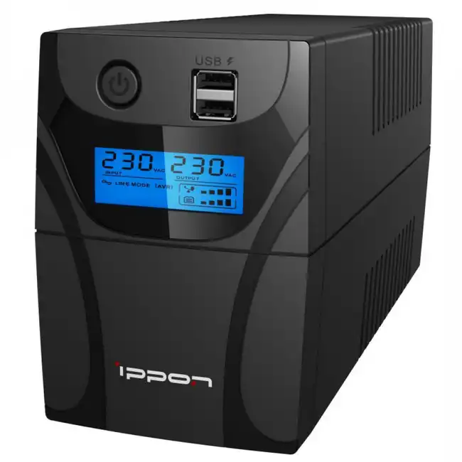 Источник бесперебойного питания Ippon Back Power Pro II 800, 800VA, 480ВТ (1030309) фото