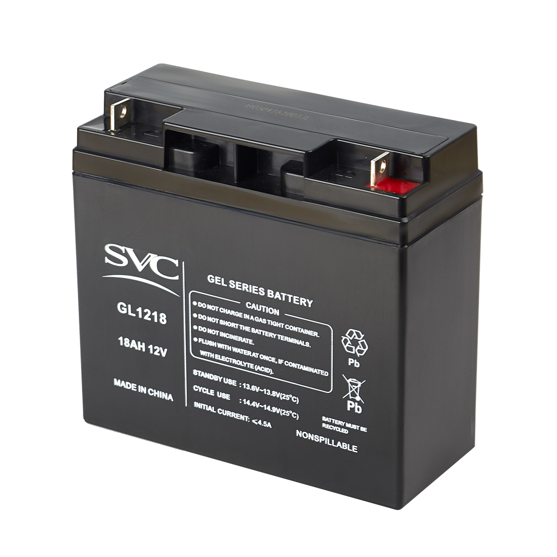 картинка Аккумуляторная батарея SVC GL1218 12В 18 Ач от магазина itmag.kz