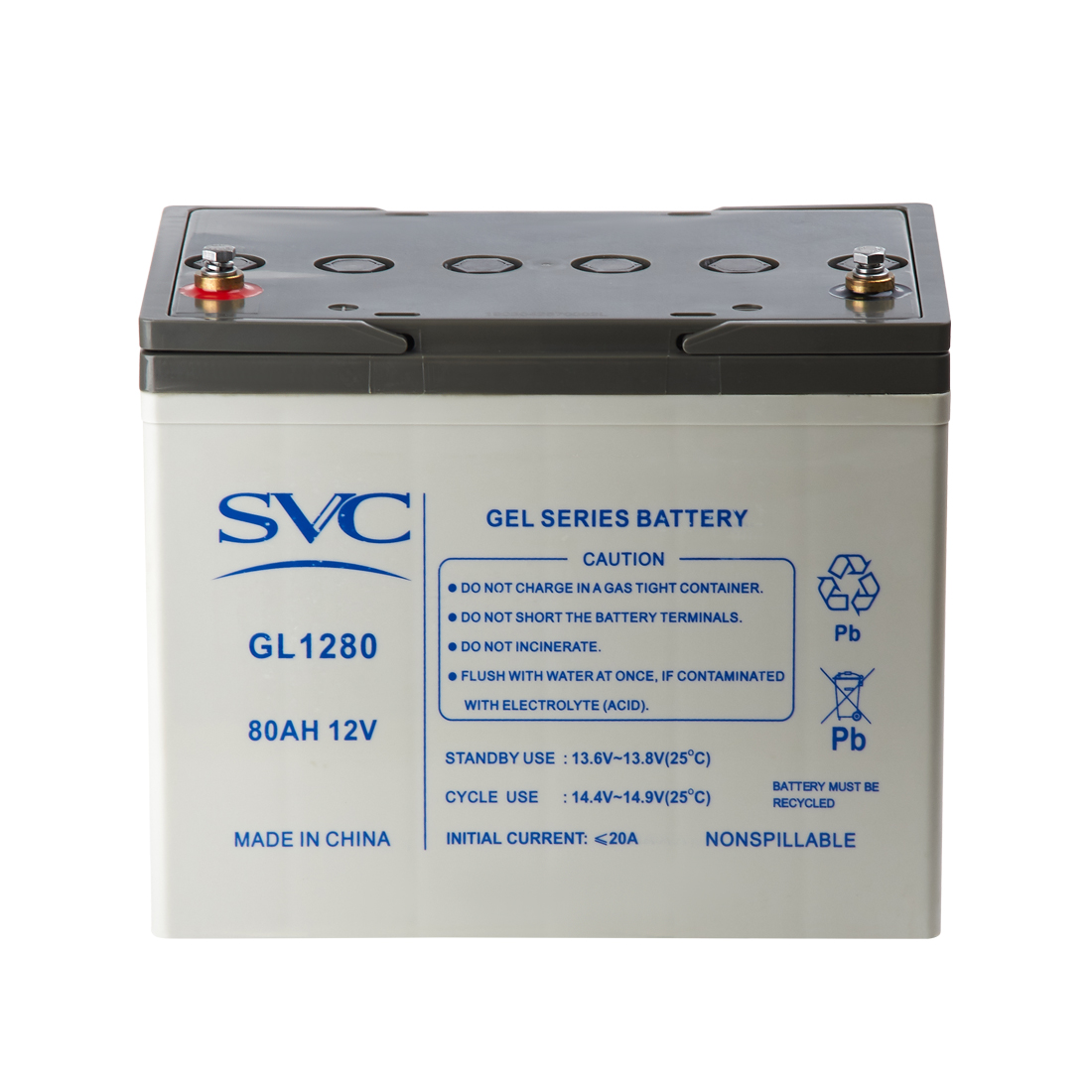 картинка Аккумуляторная батарея SVC GL1280 12В 80 Ач от магазина itmag.kz