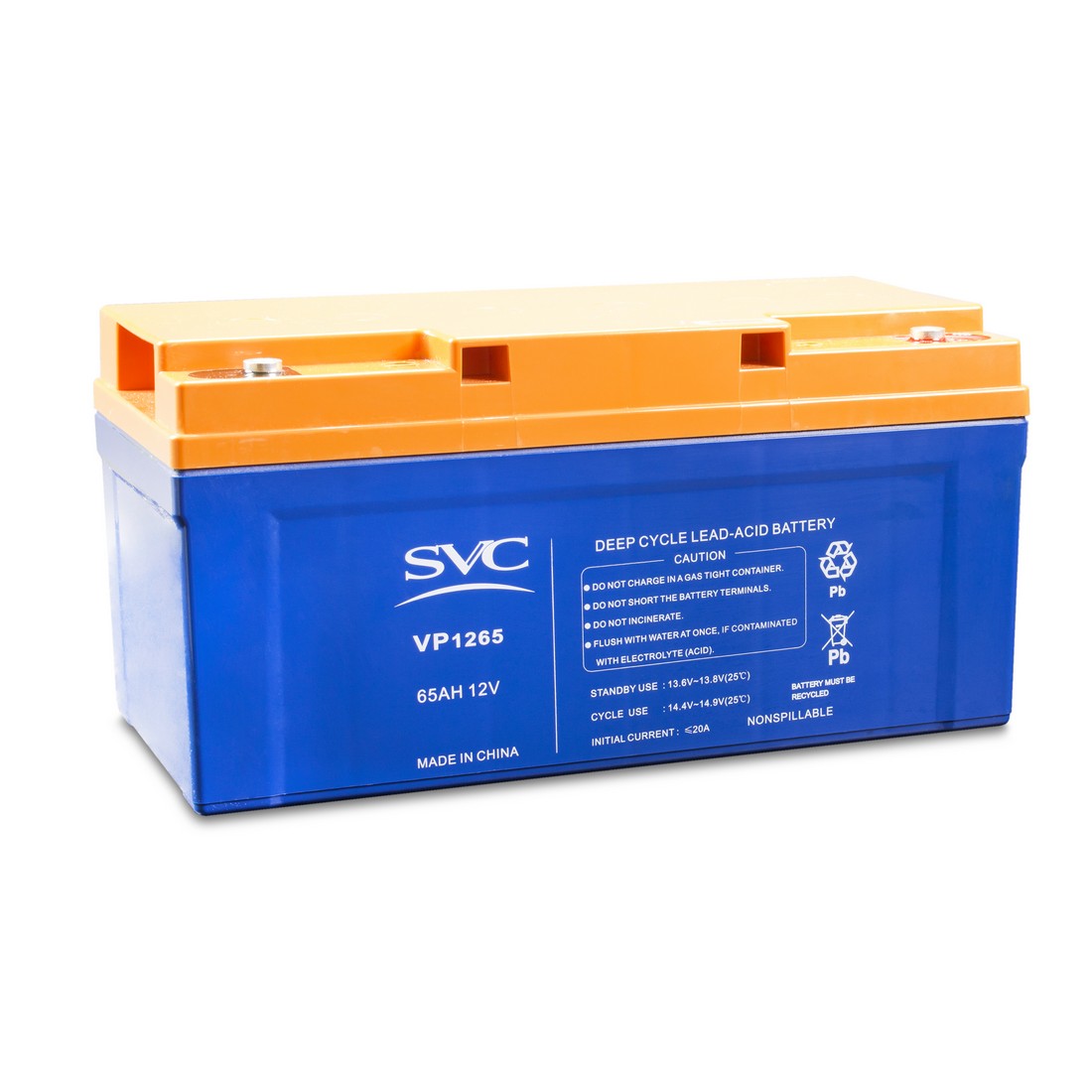 картинка Аккумуляторная батарея SVC VP1265 12В 65 Ач от магазина itmag.kz