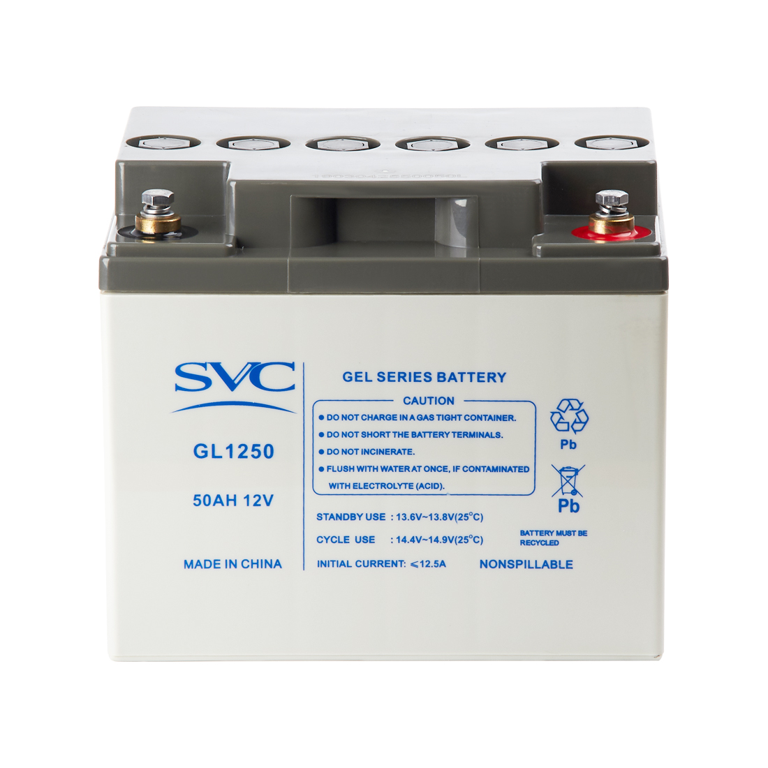 картинка Аккумуляторная батарея SVC GL1250 12В 50 Ач от магазина itmag.kz