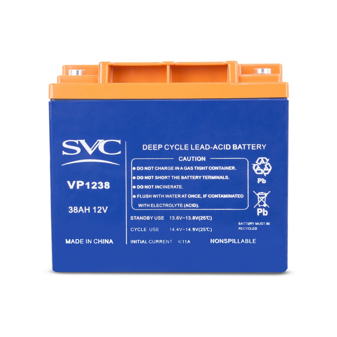 картинка Аккумуляторная батарея SVC VP1238 12В 38 Ач от магазина itmag.kz
