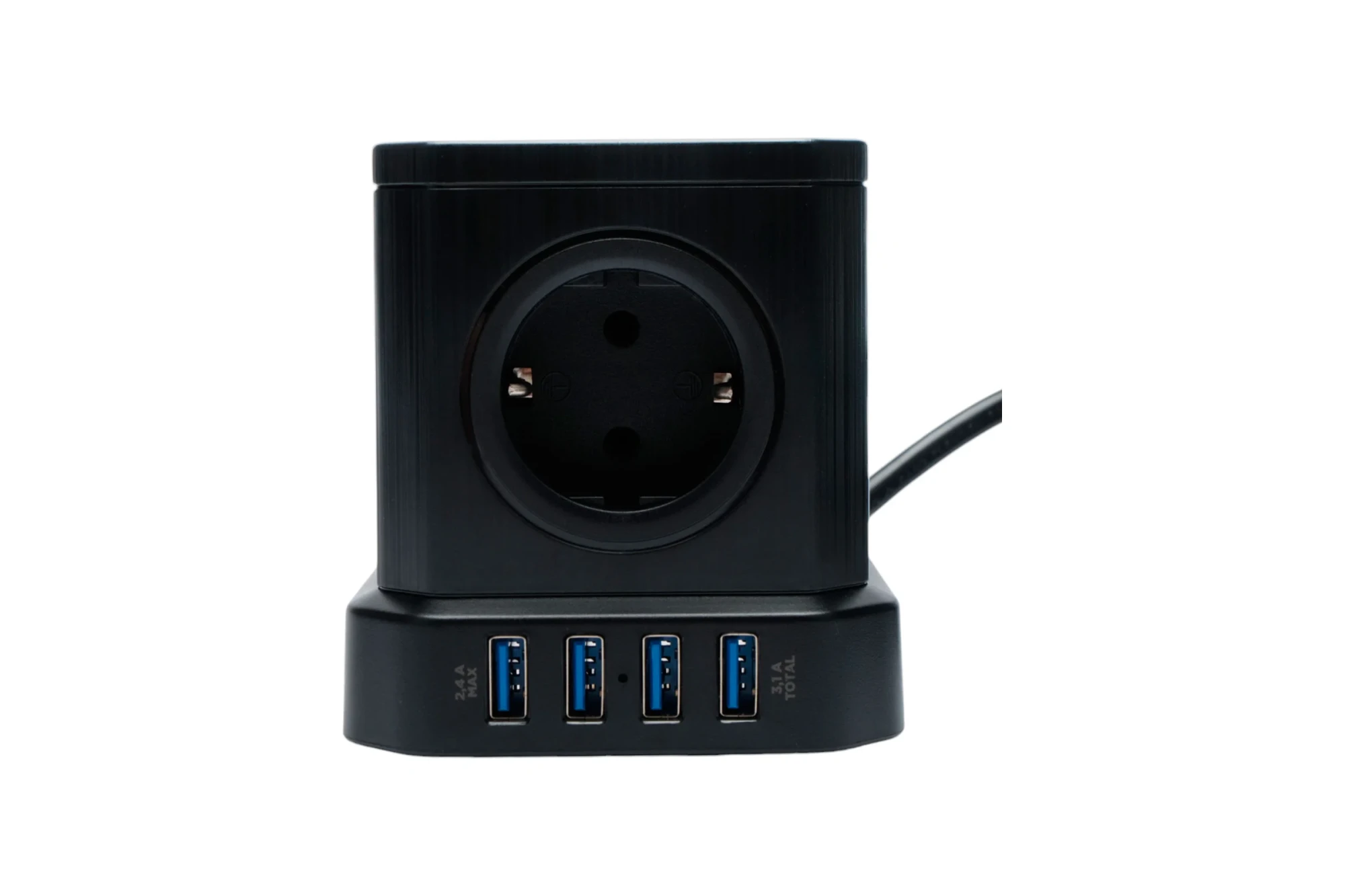 Сетевой фильтр Cablexpert Tower, TWR-5-U4-B-3 черный (TWR-5-U4-B-3) фото