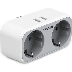 картинка Сетевой фильтр Tessan TS-321-DE серый от магазина itmag.kz