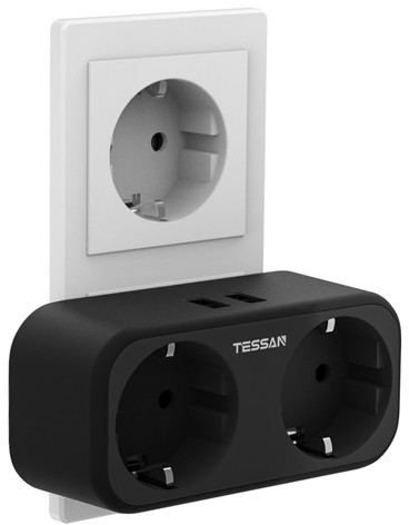 картинка Сетевой фильтр Tessan TS-321-DE черный от магазина itmag.kz