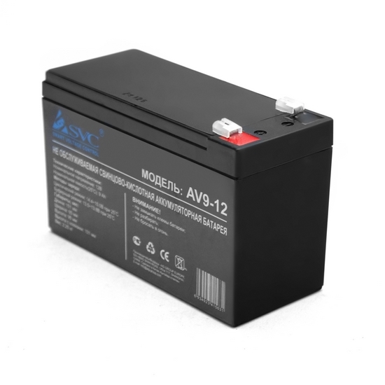 картинка Аккумуляторная батарея SVC AV9-12 12В 9 Ач от магазина itmag.kz