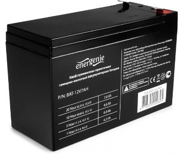 Аккумулятор Energenie BAT-12V7AH черный(BAT-12V7AH) фото