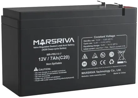 Аккумуляторная батарея для ИБП MARSRIVA AGM Battery (C20) (MRV MR-PBU12-7) фото