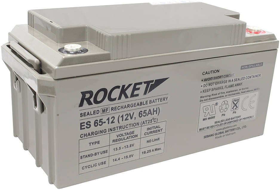 Аккумулятор для ИБП Rocket с емкостью 12В 65Ач (ES6512) фото