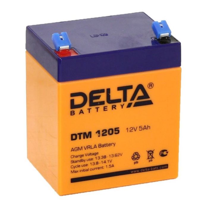 картинка Свинцово-кислотный аккумулятор DELTA серии DTM 1205  от магазина itmag.kz