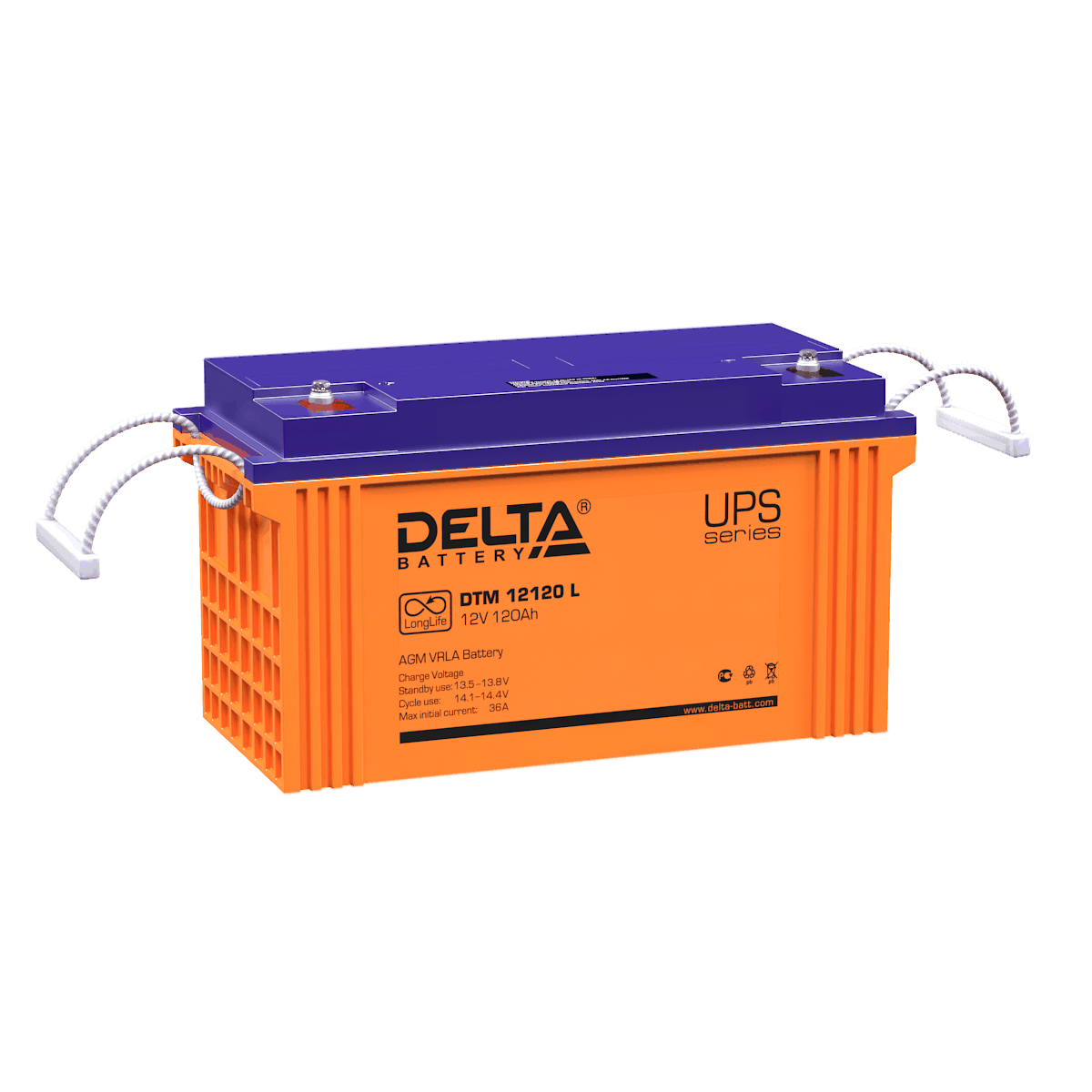 картинка Аккумуляторная батарея Delta DTM 12100 L (12V / 100Ah) от магазина itmag.kz
