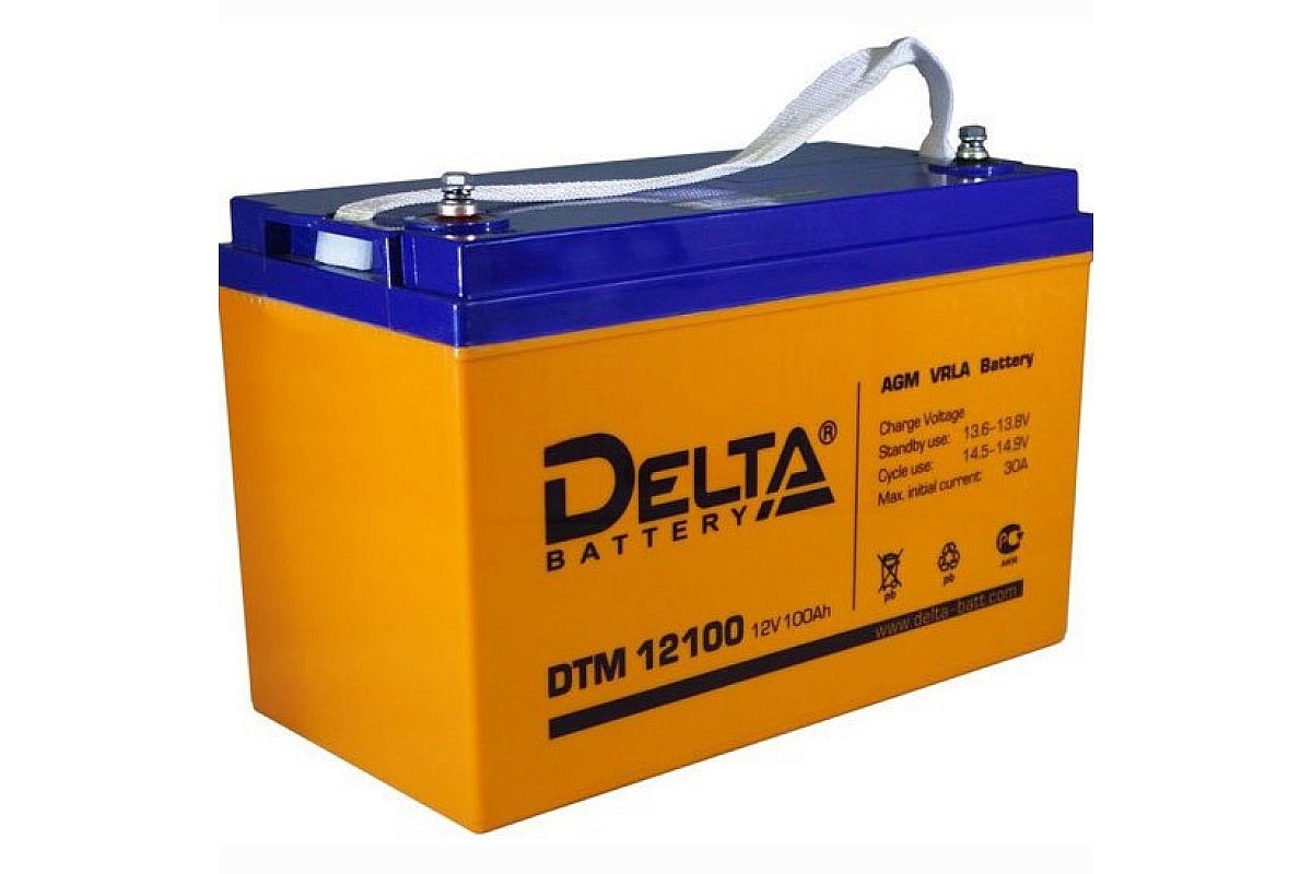 картинка Аккумуляторная батарея Delta DTM 12100 L (12V / 100Ah) от магазина itmag.kz