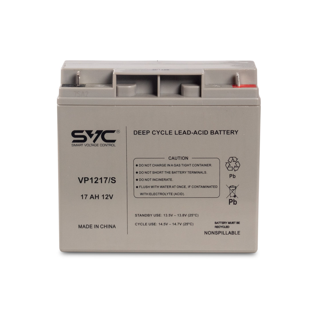 картинка Аккумуляторная батарея SVC VP1217/S 12В 17 Ач (180*77*167) от магазина itmag.kz