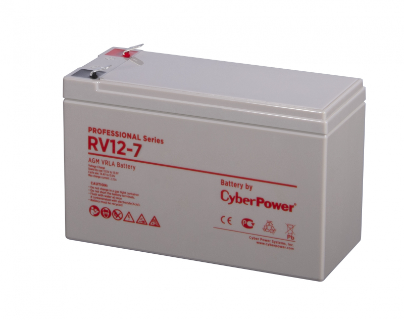 картинка Аккумуляторная батарея для ИБП CyberPower Professional series RV 12-7 от магазина itmag.kz