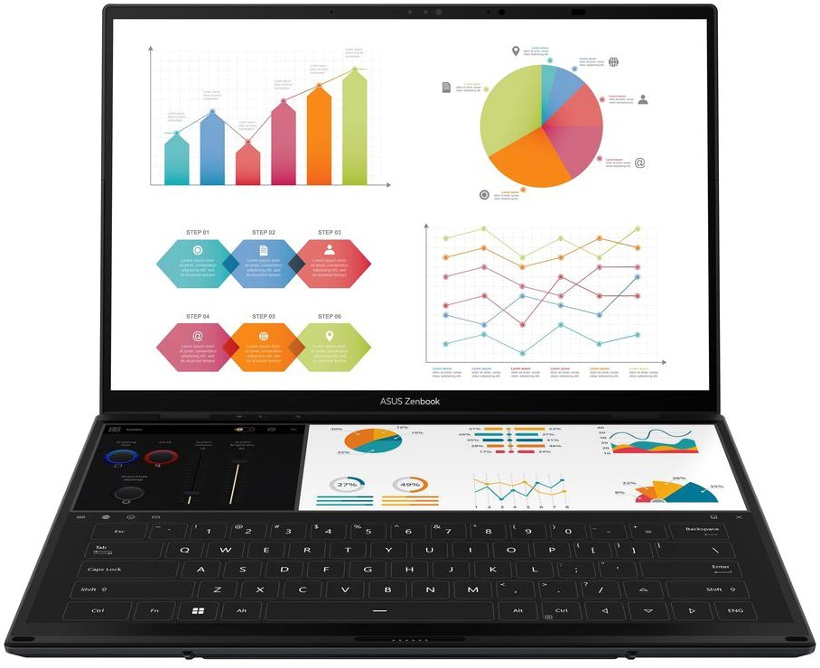 Ноутбук ASUS Zenbook Duo UX8406CA-QL453W 14" (90NB14X1-M00U00) фото