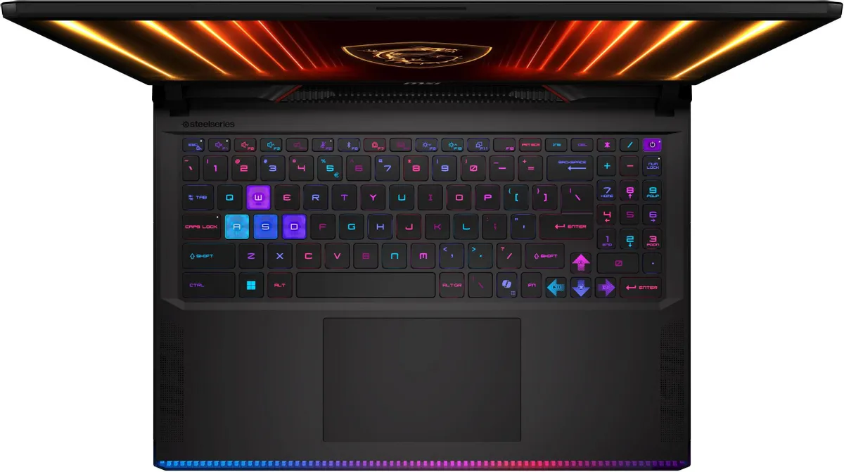 Ноутбук MSI Raider 16 HX AI A2XWHG-816XKZ 16", Black (Raider 16 HX AI A2XWHG-816XKZ) фото